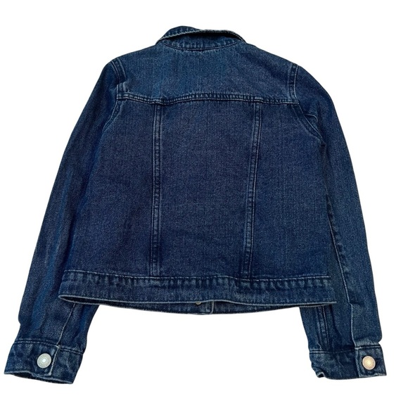 Levi's Kids Denim Trucker Jacket M (10-12 Yrs) Dark Wash Jean Coat Red Tab Youth - Picture 5 of 5